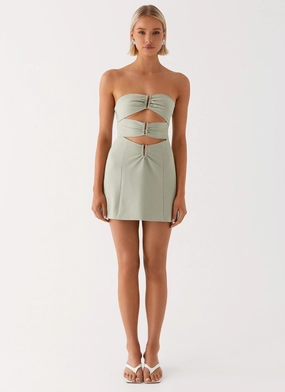 Roxie Mini Dress - Khaki Roxie Mini Dress - Khaki