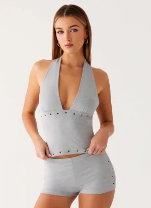 Roxy Mini Shorts - Grey Roxy Mini Shorts - Grey