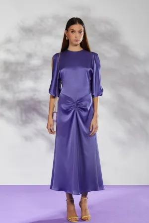 Ruched Waist Midi Dress