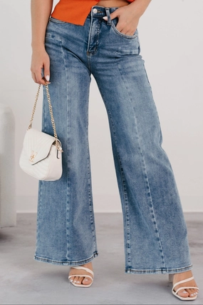 Ruda Wide Leg Tummy Control Saige Jeans (Medium)