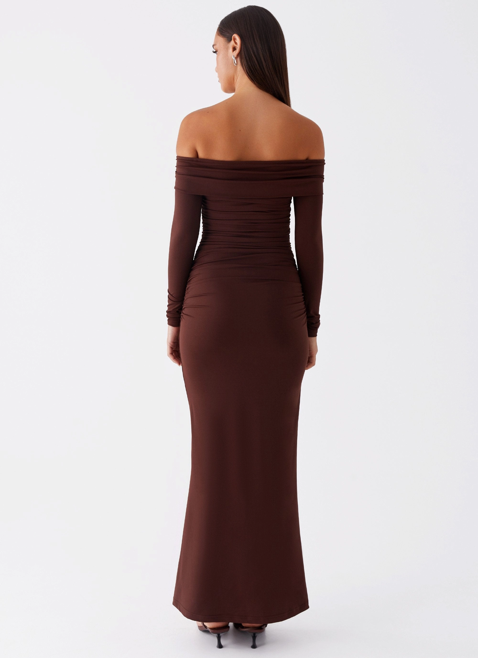 Rudy Long Sleeve Maxi Dress - Chocolate
