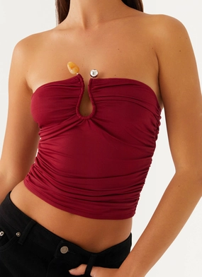 Rudy Tube Top - Maroon Rudy Tube Top - Maroon