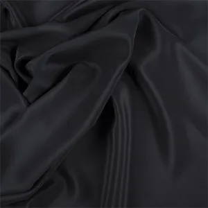 Runway Silks Black Silk Crepe de Chine Fabric