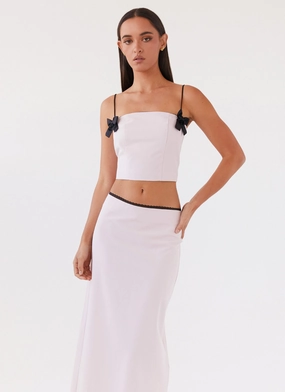 Rushing Back Crop Top - Mauve Rushing Back Crop Top - Mauve