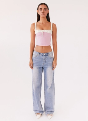Ryder Bustier Top - Pink Ryder Bustier Top - Pink
