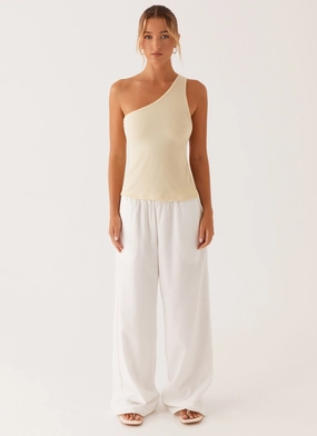 Safiya One Shoulder Top - Yellow Safiya One Shoulder Top - Yellow