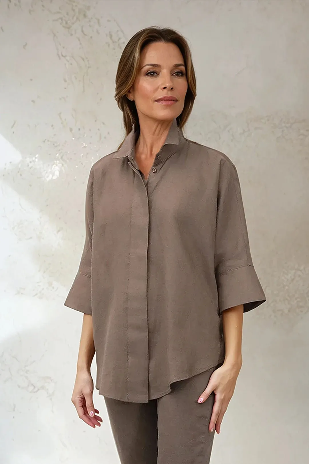 SAHANA DOLMAN SHIRT IN LINEN