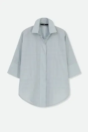 SAHANA IN ITALIAN COTTON LIGHT POPLIN CELADON CHECK SAHANA IN ITALIAN COTTON LIGHT POPLIN CELADON CHECK