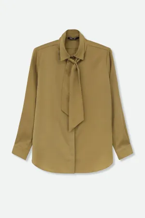 SAINT SHIRT WITH TIE IN SILK CHARMEUSE SAINT SHIRT WITH TIE IN SILK CHARMEUSE