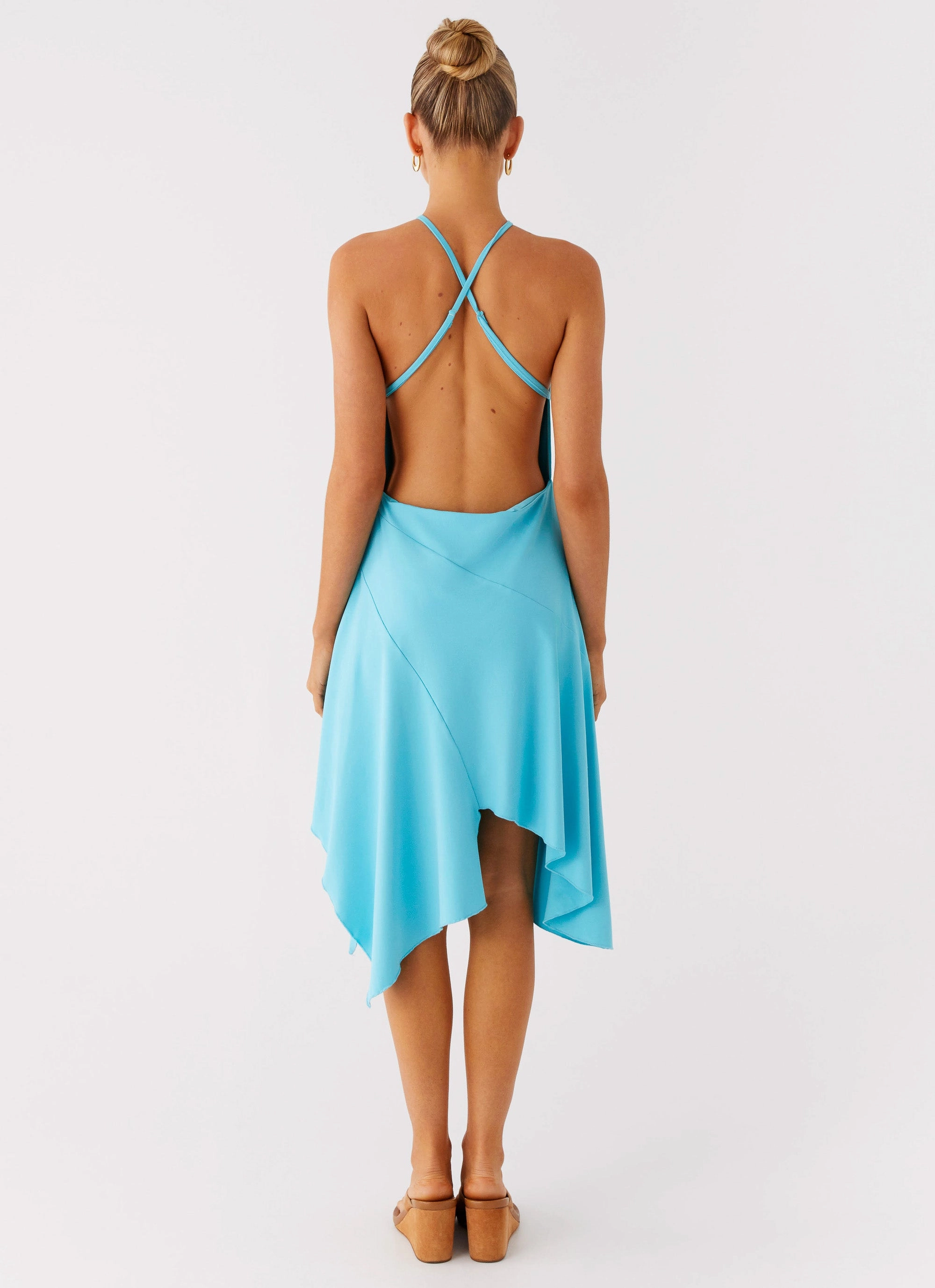 Salt Kiss Midi Dress - Turquoise