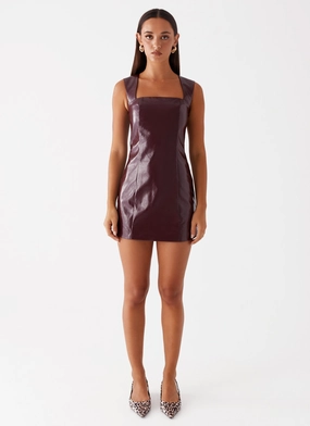 Samantha Mini Dress - Deep Red Samantha Mini Dress - Deep Red