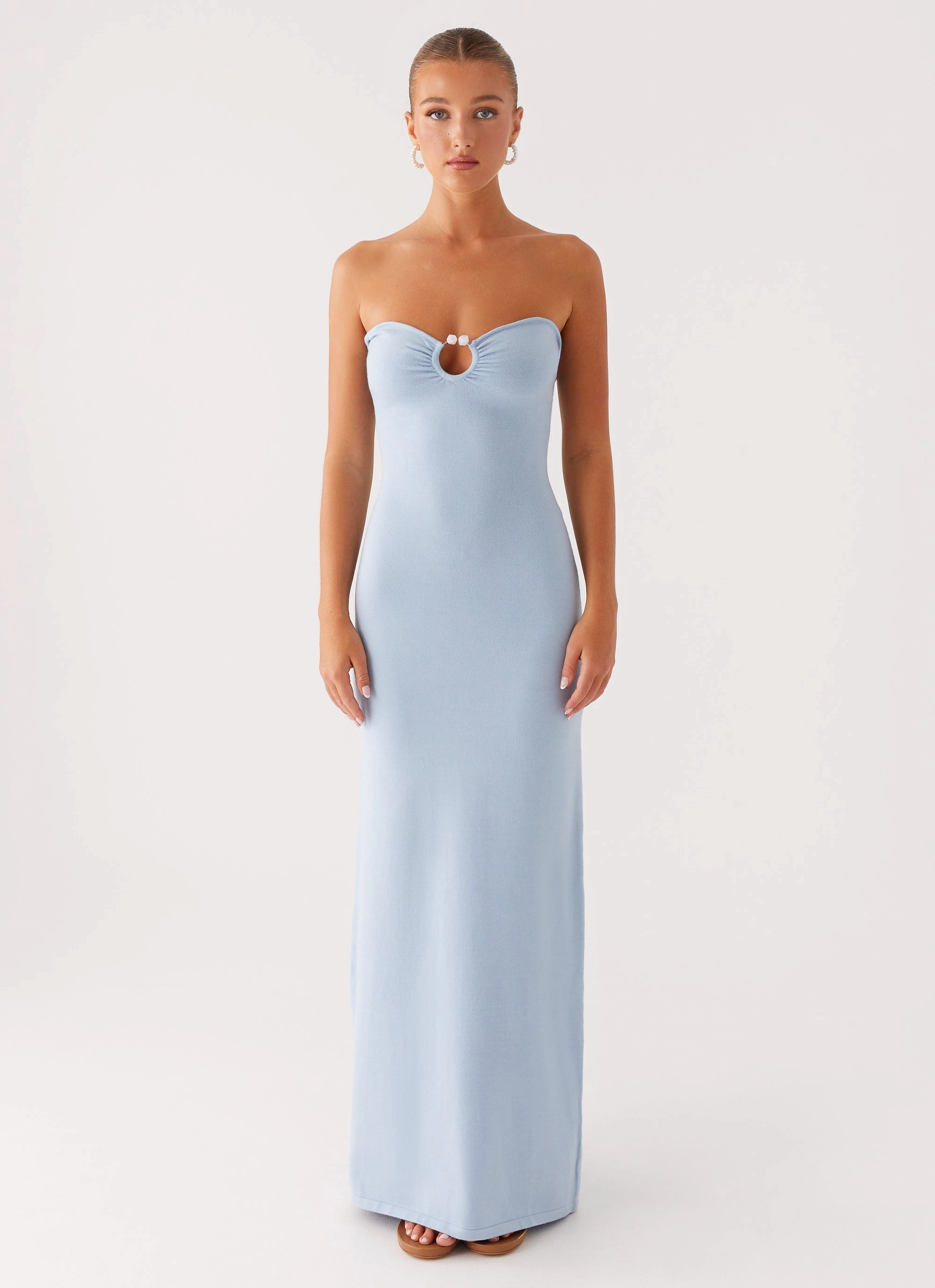 Samson Knit Maxi Dress - Blue