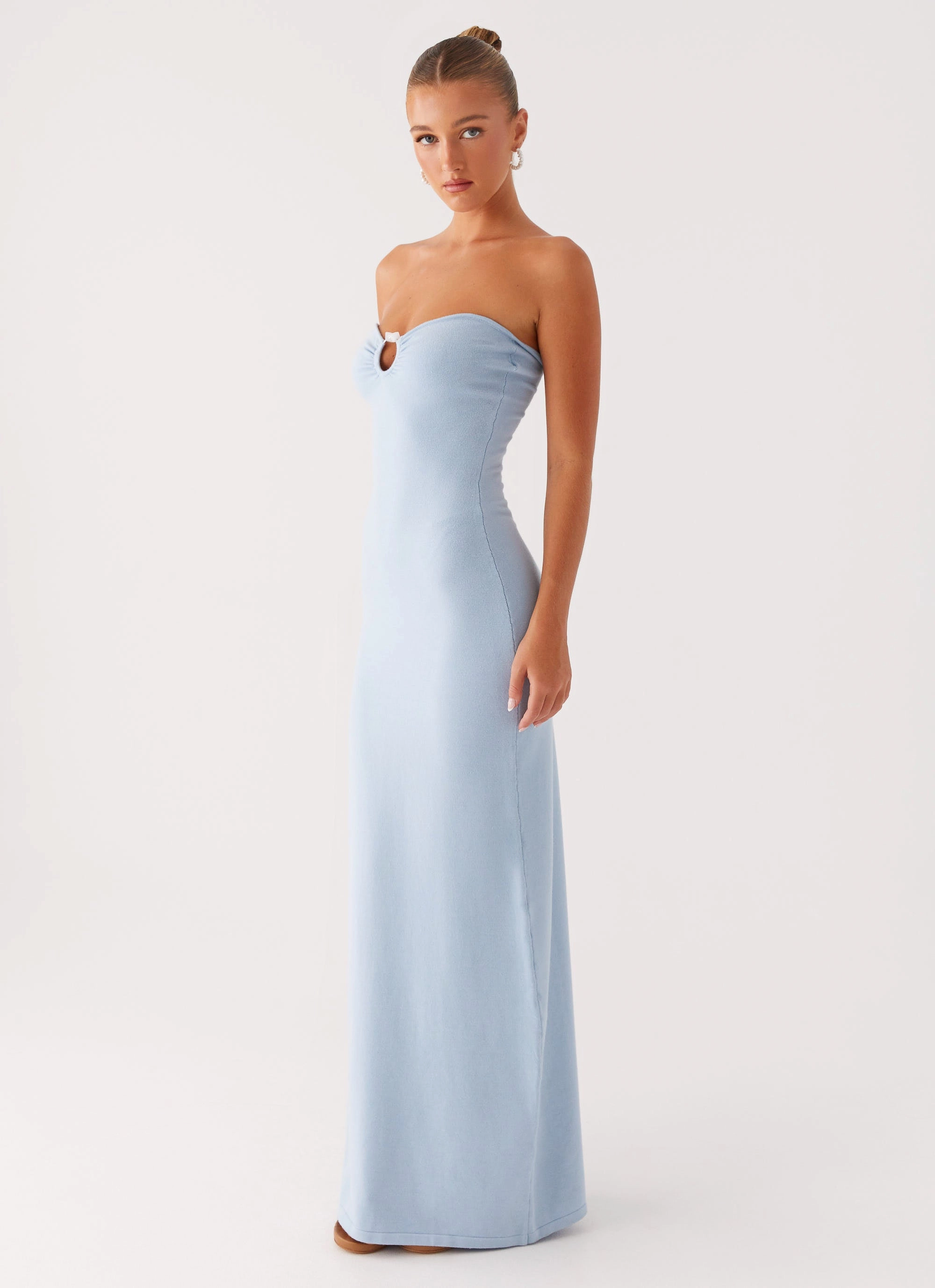 Samson Knit Maxi Dress - Blue