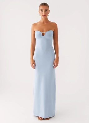 Samson Knit Maxi Dress - Blue Samson Knit Maxi Dress - Blue