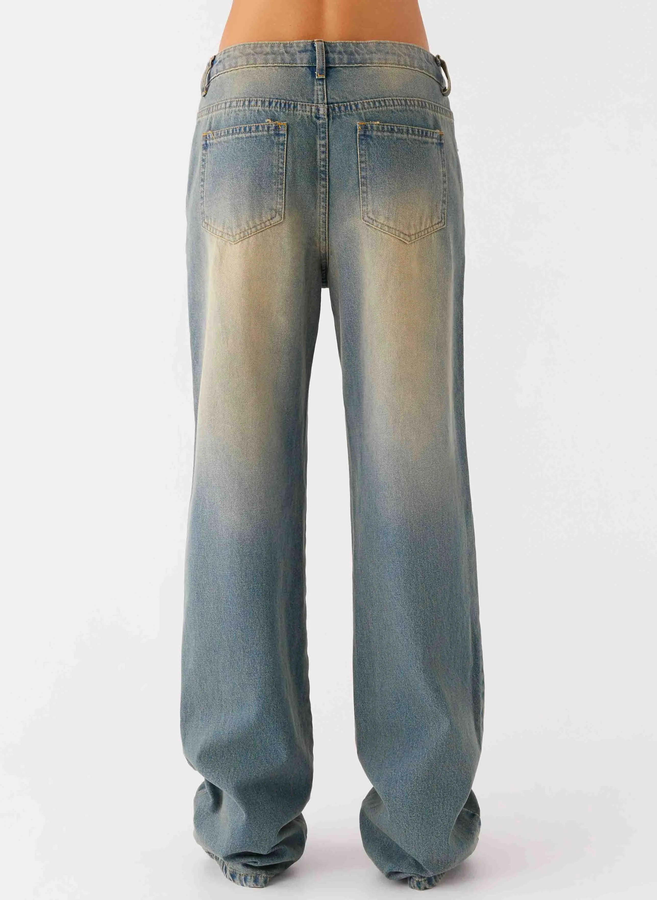 San Diego Straight Leg Jeans - Blue Wash