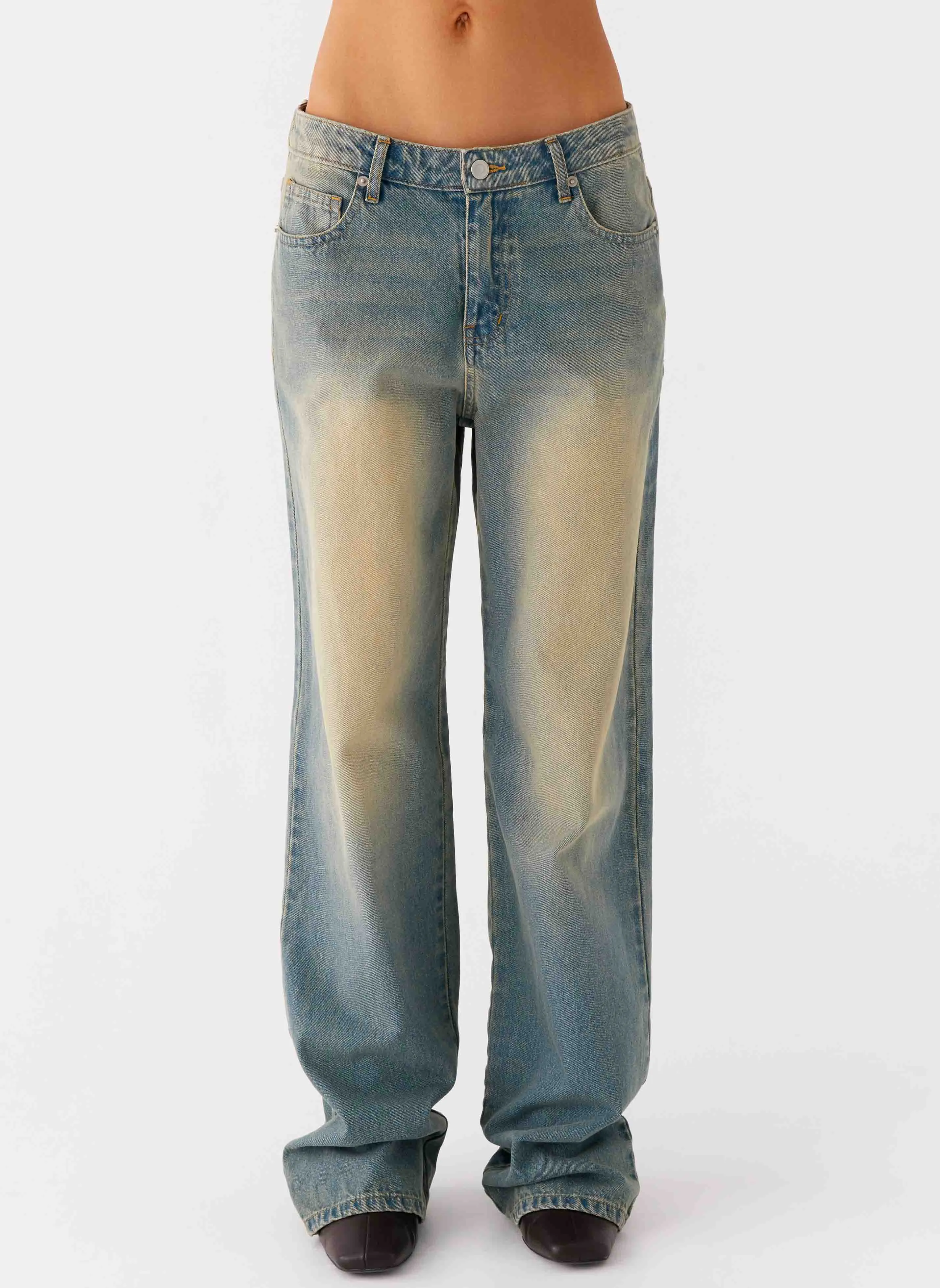 San Diego Straight Leg Jeans - Blue Wash