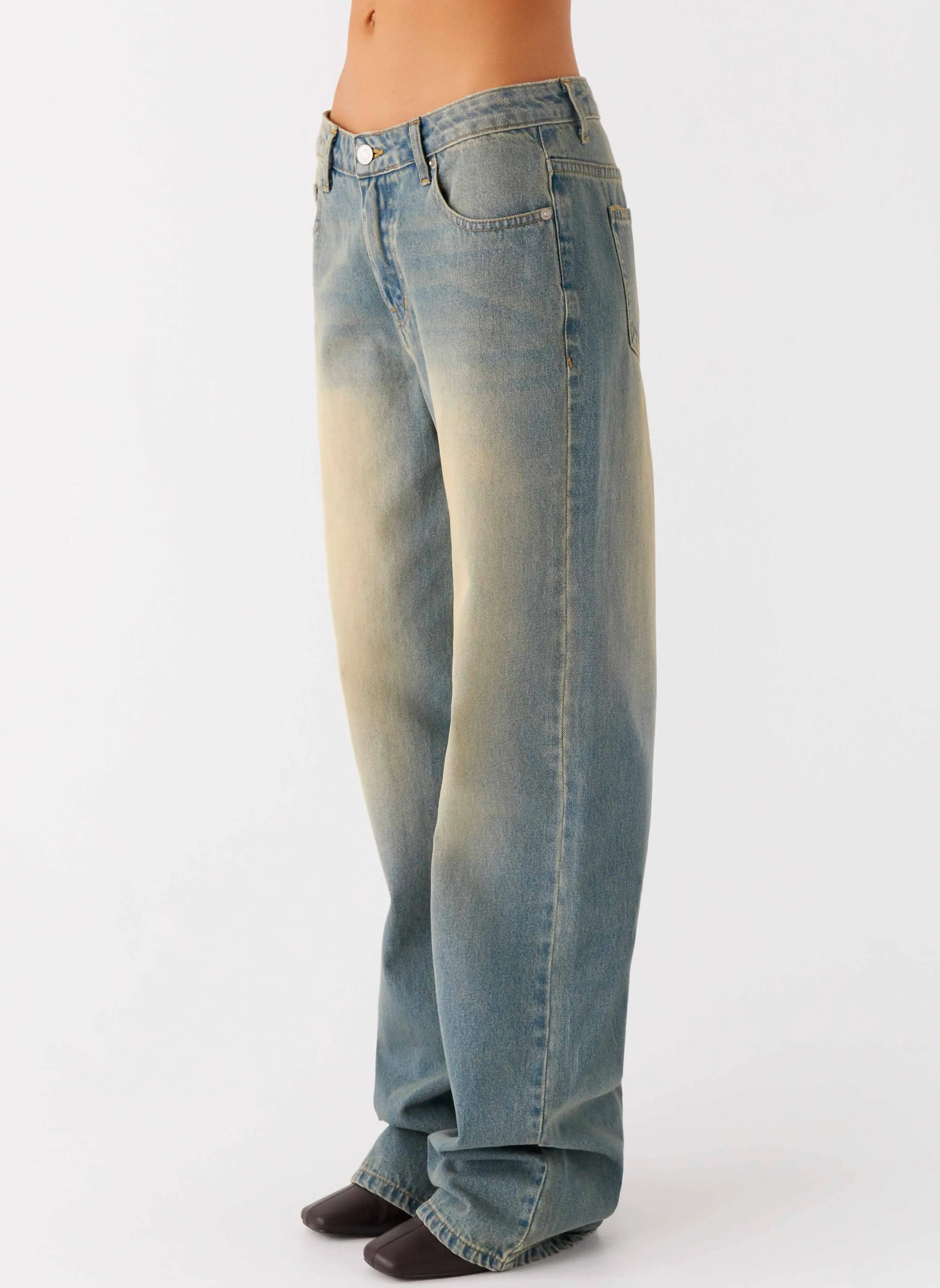 San Diego Straight Leg Jeans - Blue Wash
