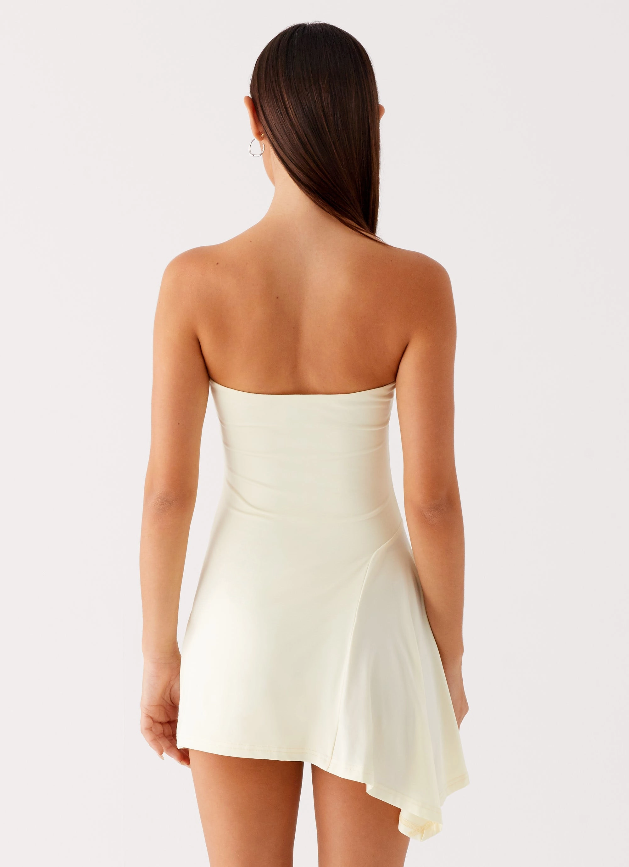 Sana Strapless Mini Dress - Yellow