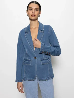 Sanctuary Sculpted Denim Blazer Sanctuary Sculpted Denim Blazer