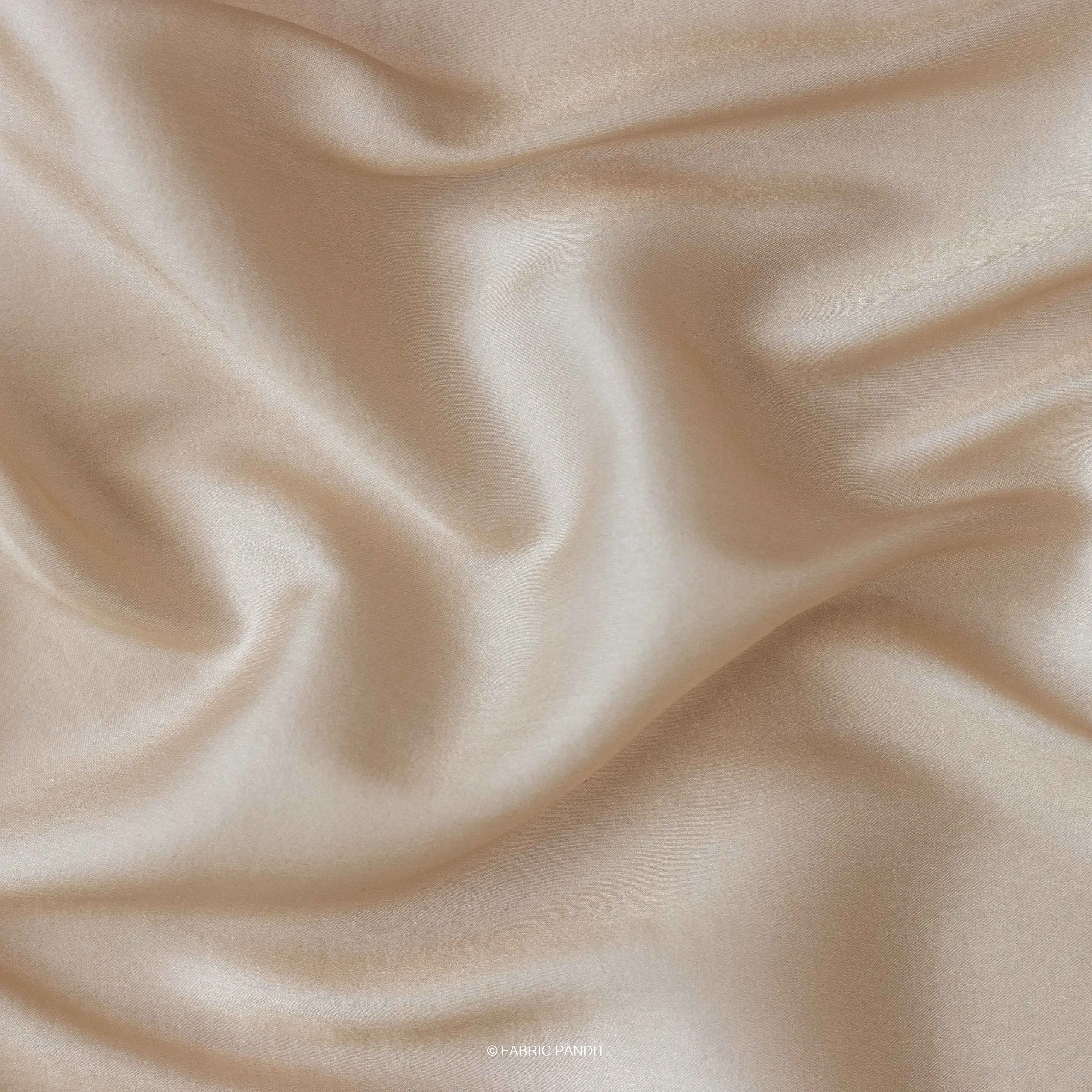 Sand Brown Plain Premium Tussar Silk Fabric (44 Inches)