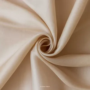 Sand Brown Plain Premium Tussar Silk Fabric (44 Inches)