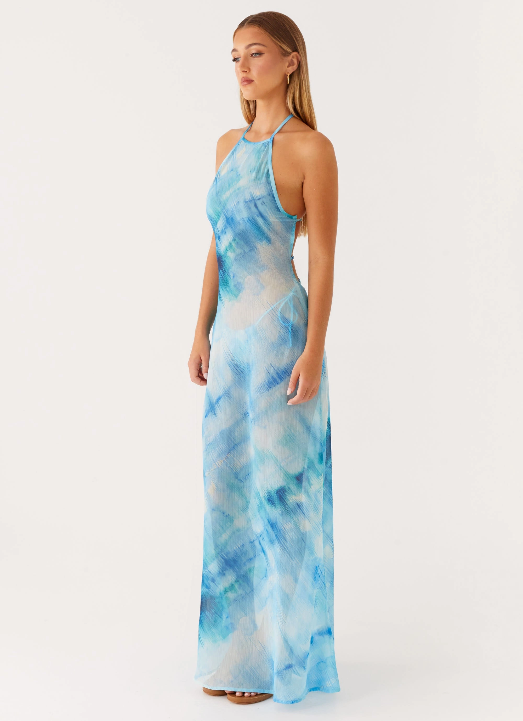 Sandra Maxi Dress - Blue Tie Dye