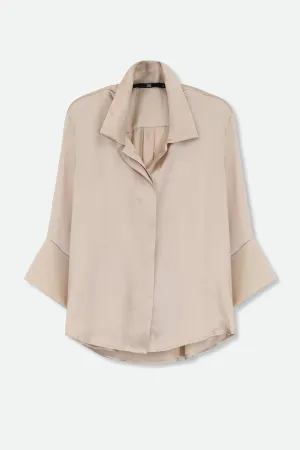 SANDRINE SHIRT IN SILK CHARMEUSE SANDRINE SHIRT IN SILK CHARMEUSE