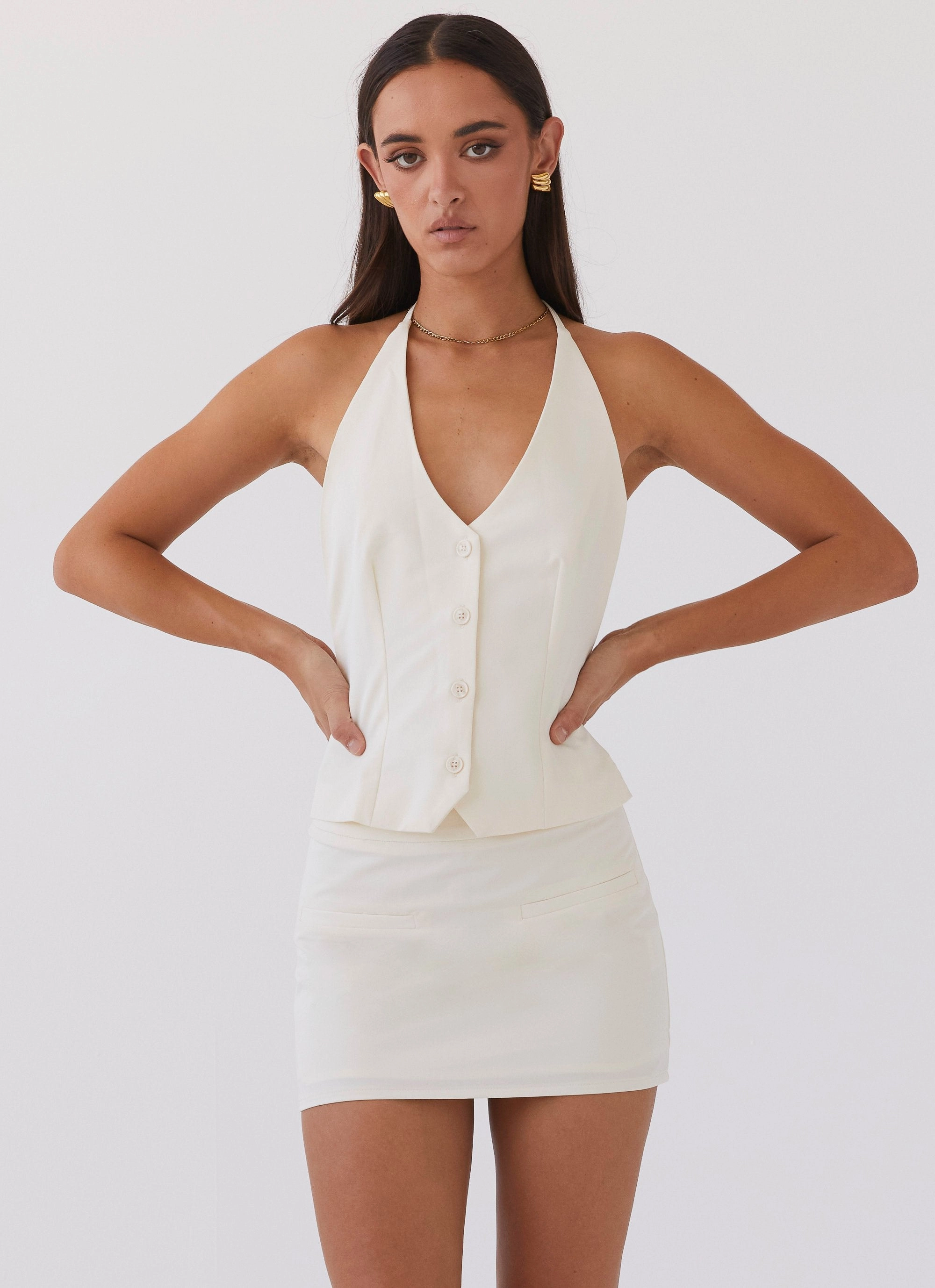 Sarah Mini Skirt - Ivory