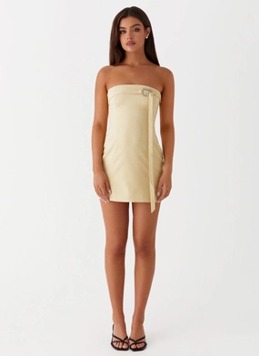 Saskia Mini Dress - Yellow Saskia Mini Dress - Yellow