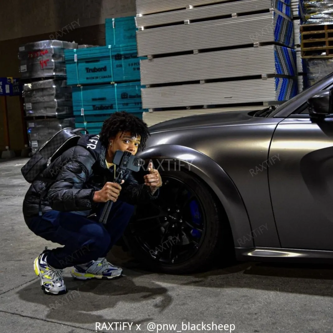 Satin Chrome AMG Gray Car Wrap