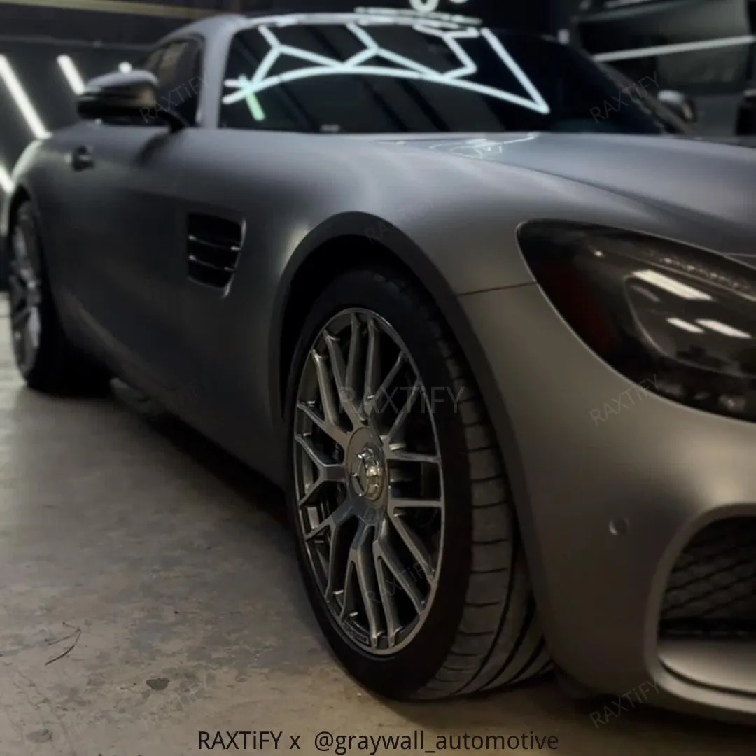 Satin Chrome AMG Grey II Vinyl Wrap