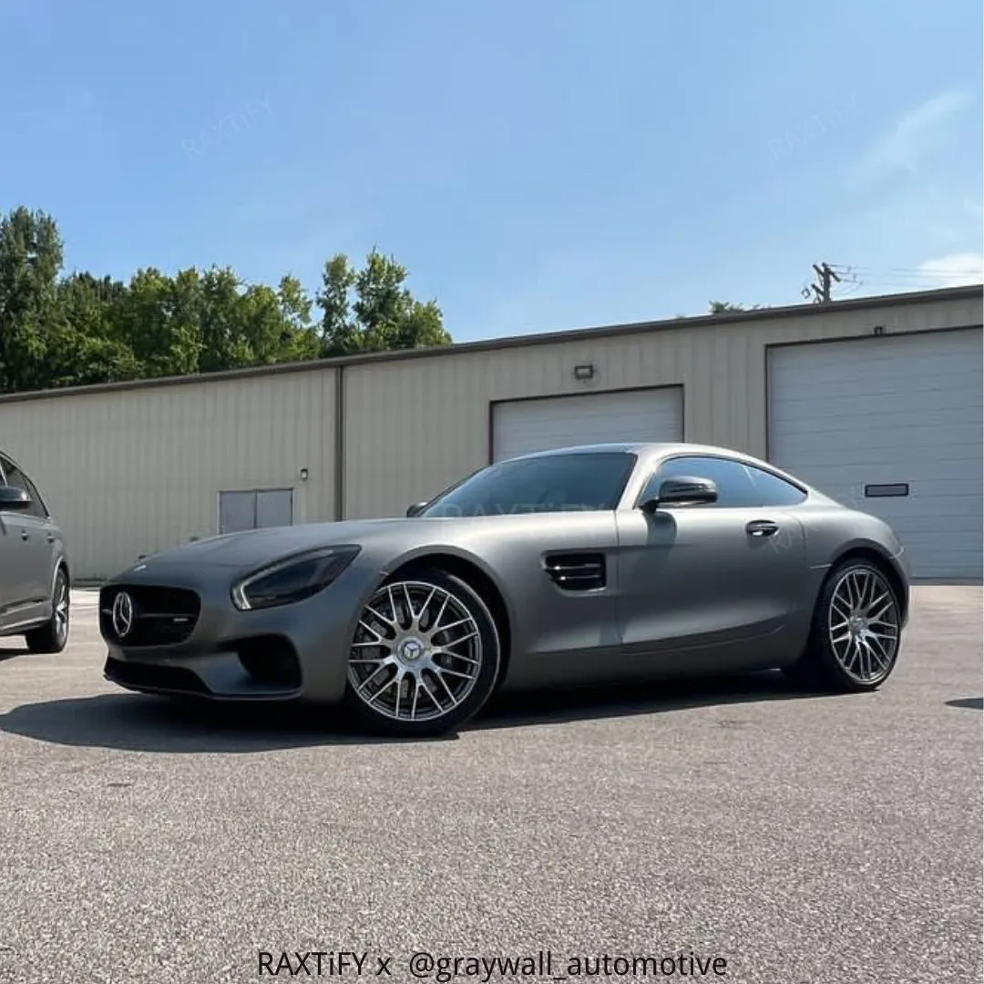 Satin Chrome AMG Grey II Vinyl Wrap