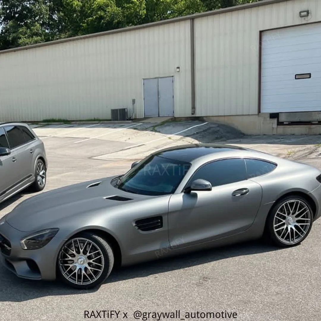 Satin Chrome AMG Grey II Vinyl Wrap