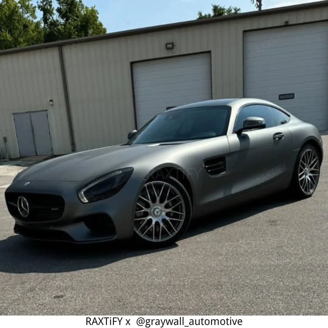 Satin Chrome AMG Grey II Vinyl Wrap