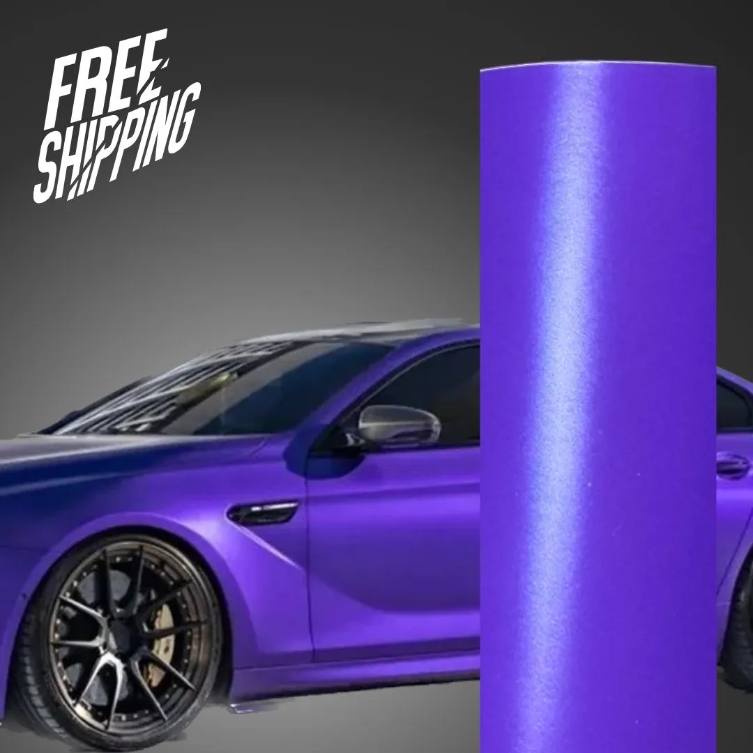 Satin Metallic Metal Purple Car Wrap