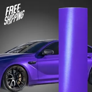 Satin Metallic Metal Purple Car Wrap