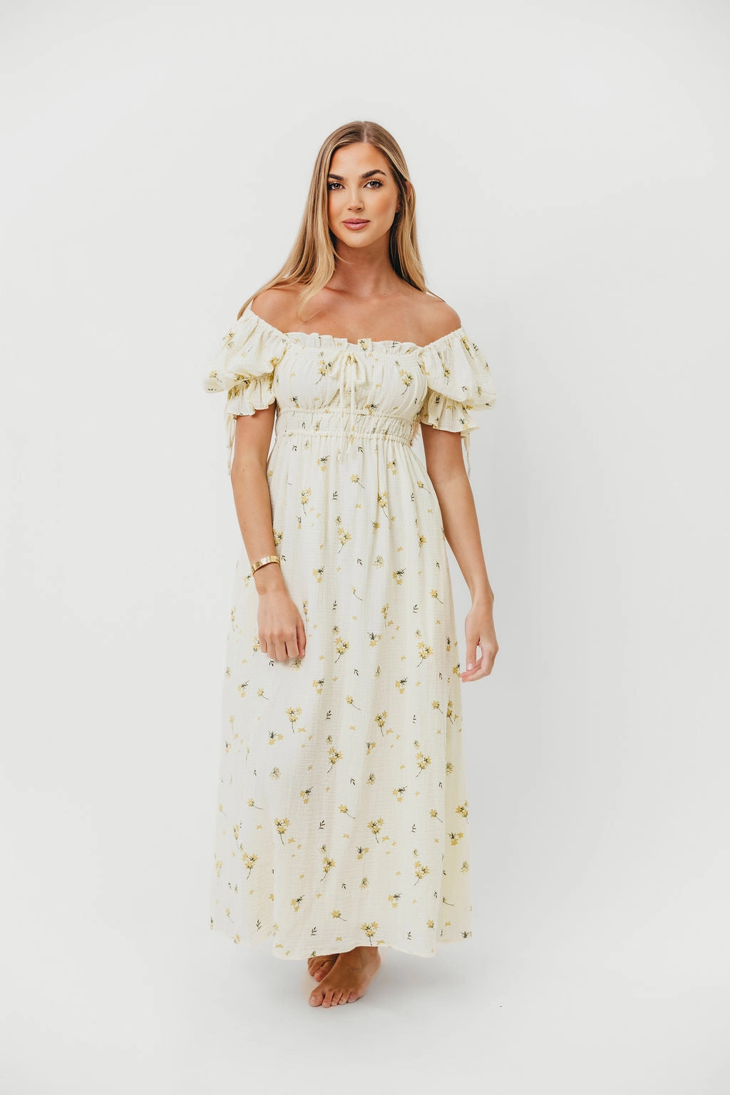 Savanna Steppe 100% Cotton Dress in Cream - Bump Friendly & Inclusive Sizing (S-3XL)