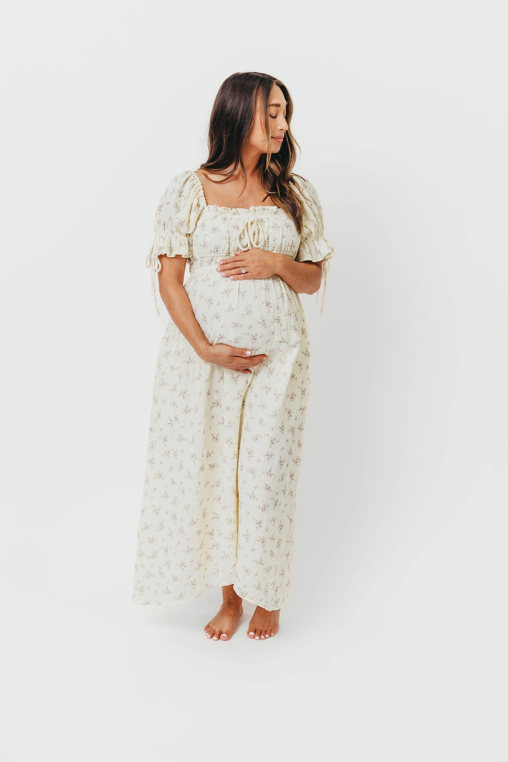 Savanna Steppe 100% Cotton Dress in Lilac - Bump Friendly & Inclusive Sizing (S-3XL)