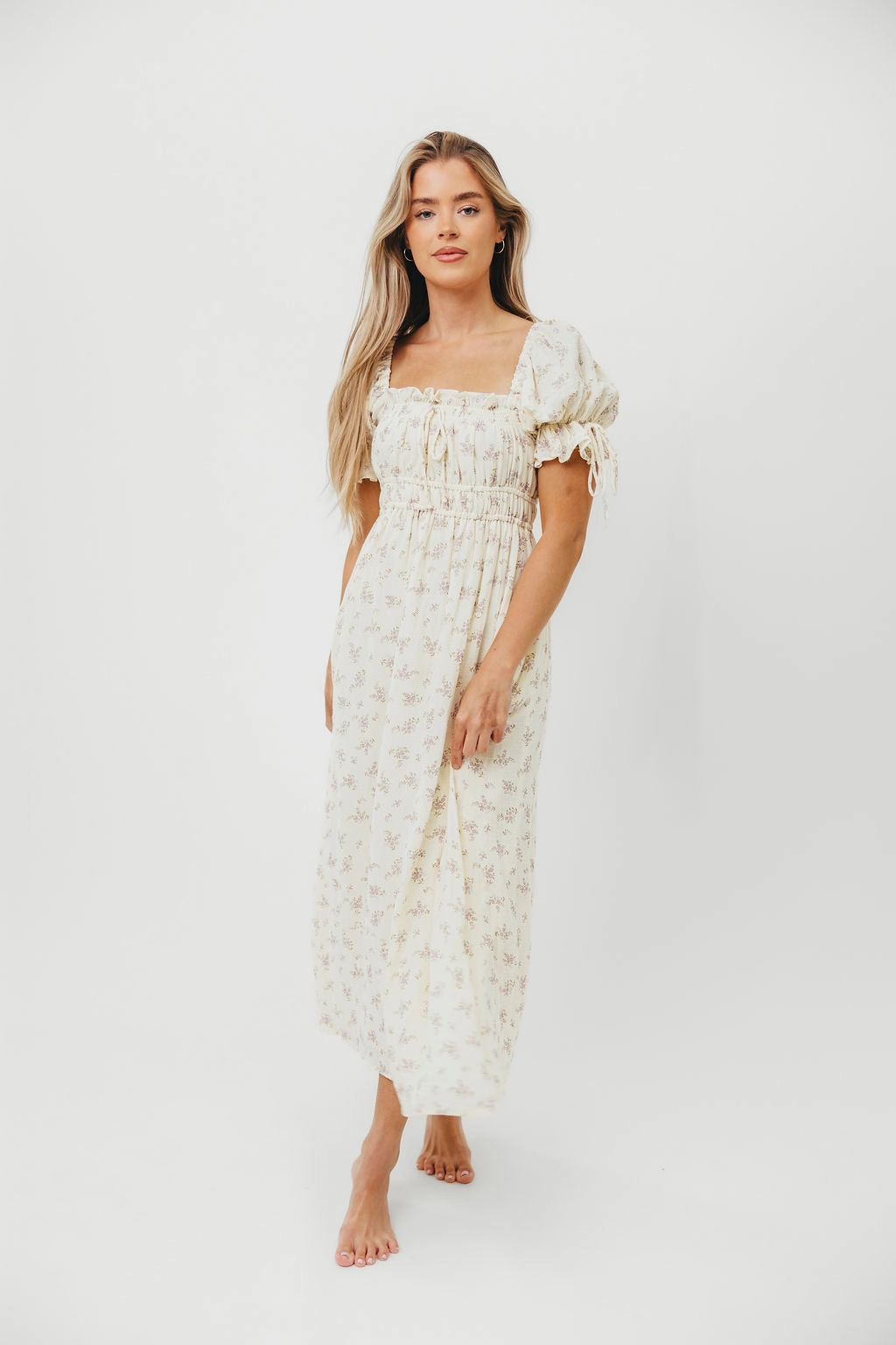 Savanna Steppe 100% Cotton Dress in Lilac - Bump Friendly & Inclusive Sizing (S-3XL)