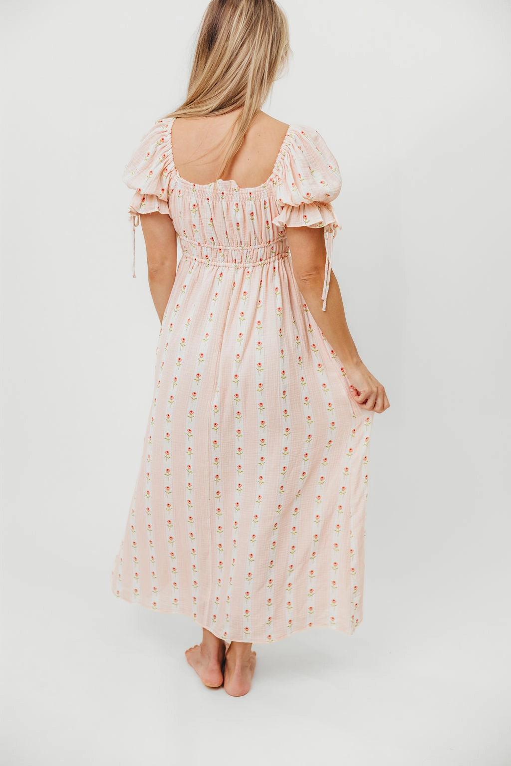 Savanna Steppe 100% Cotton Dress in Pink Rose - Bump Friendly & Inclusive Sizing