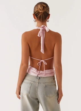 Sawyer Sequin Top - Pink Sequin Sawyer Sequin Top - Pink Sequin