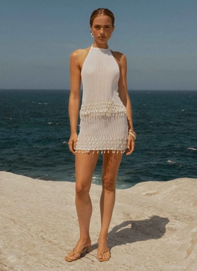 Scorpio Crochet Halter Top - Ivory Scorpio Crochet Halter Top - Ivory