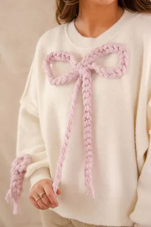 Searching For A Cowboy Sweater-Ivory Searching For A Cowboy Sweater-Ivory