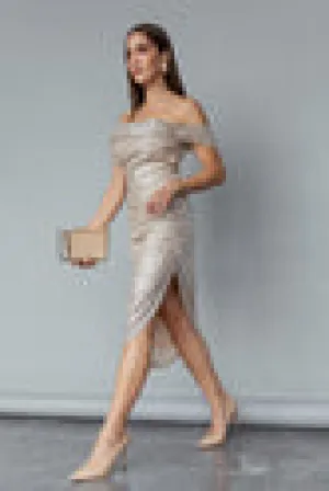 Sequined evening dress -