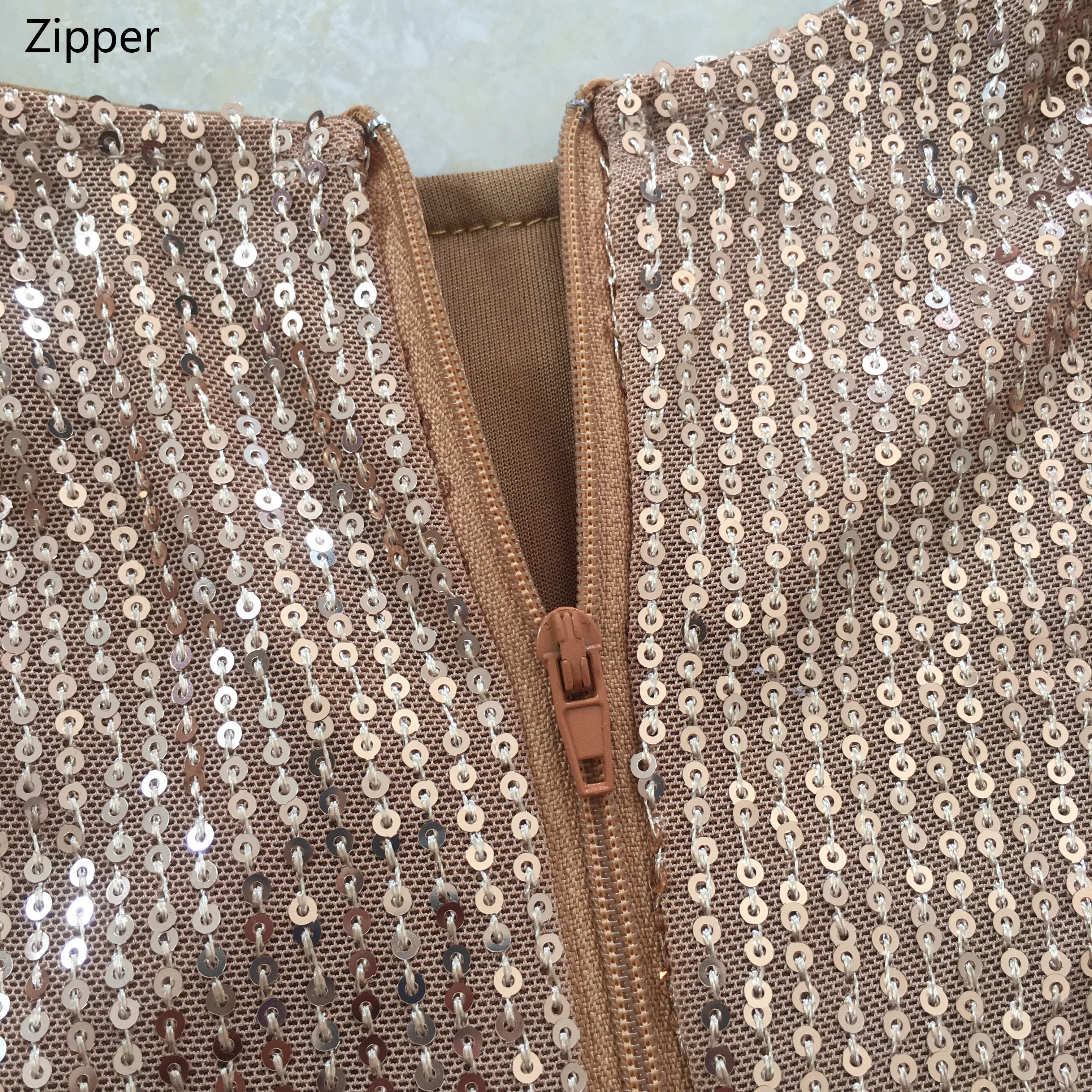 Sequined Sleeveless High Waist Evening Romper