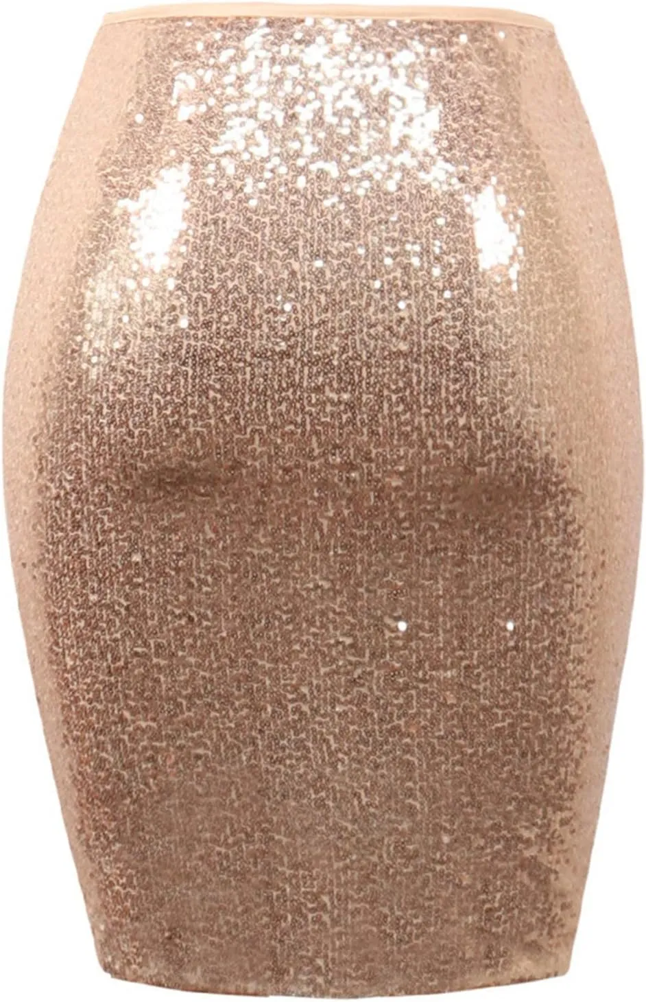 Sequins Skirts for Women Women's Solid Color 2025 Fashion High Waist Slim Hip Casual Half Body Skirt for Party