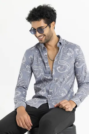 Serene Swirls Grey Shirt