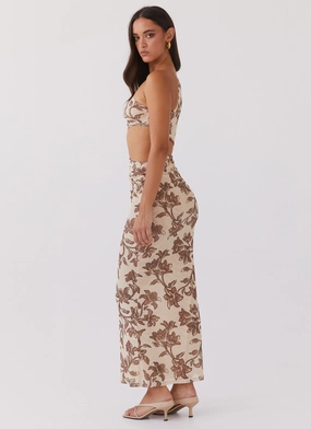 Shadows In The Sun Mesh Maxi Dress - Hazel Bloom Shadows In The Sun Mesh Maxi Dress - Hazel Bloom