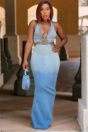 Shaina Fitted Sexy Cut Out Mermaid Maxi Dress Shaina Fitted Sexy Cut Out Mermaid Maxi Dress