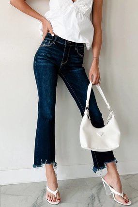 Shauna High Rise Straight Slim Risen Jeans (Dark) Shauna High Rise Straight Slim Risen Jeans (Dark)